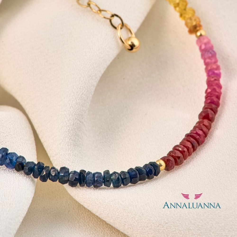 annaluanna joyas Pulsera Arcoiris Zafiro multicolor 1