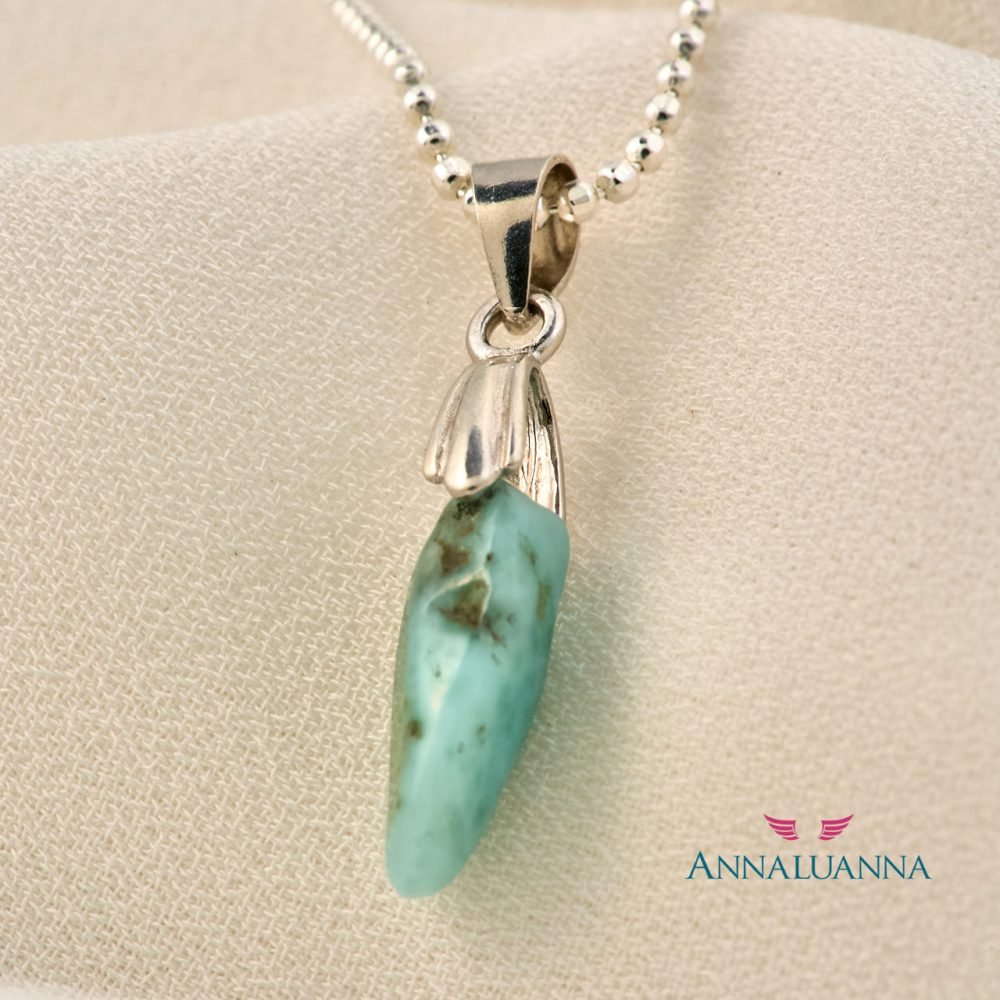 annaluanna joyas Collar Larimar mini dije Diosa 2 1