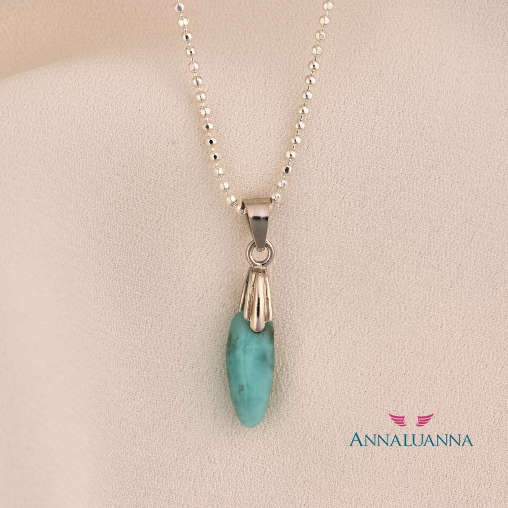 annaluanna joyas Collar Larimar mini dije Diosa 3