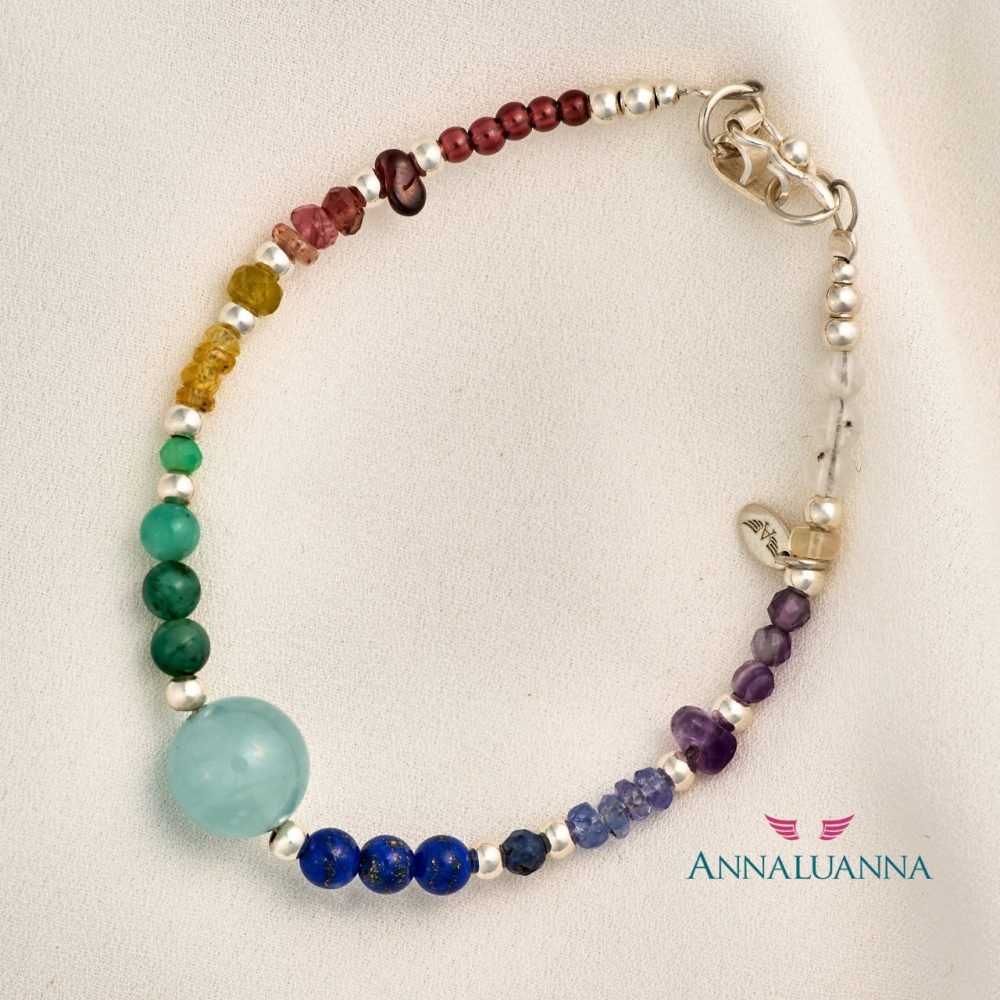 annaluanna joyas Pulsera Beau Ciel multi piedras