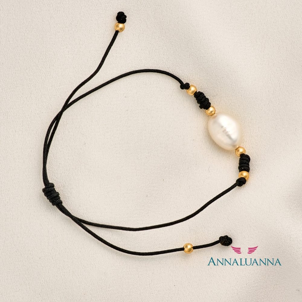 annaluanna joyas Pulsera hilo Perla Gold