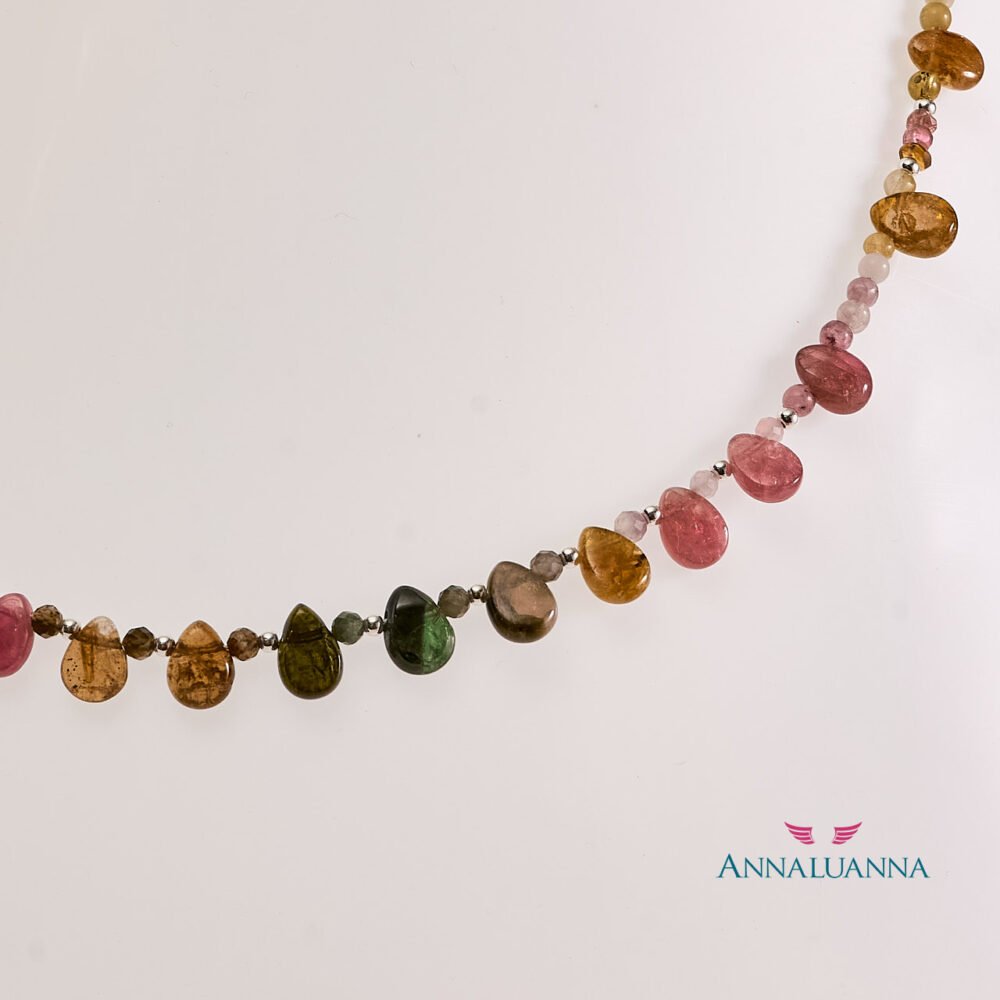 Collar Cute protectora con turmalina sandía