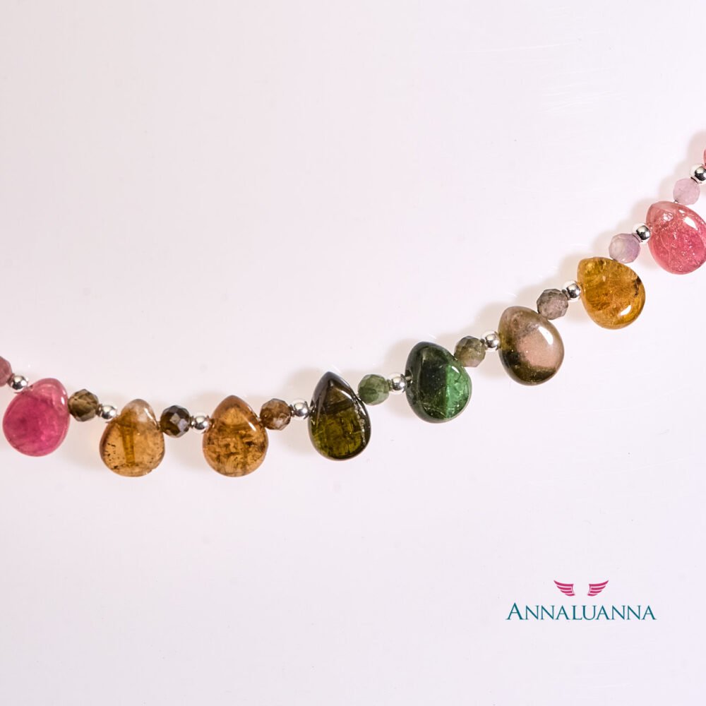 Collar Cute protectora con turmalina sandía
