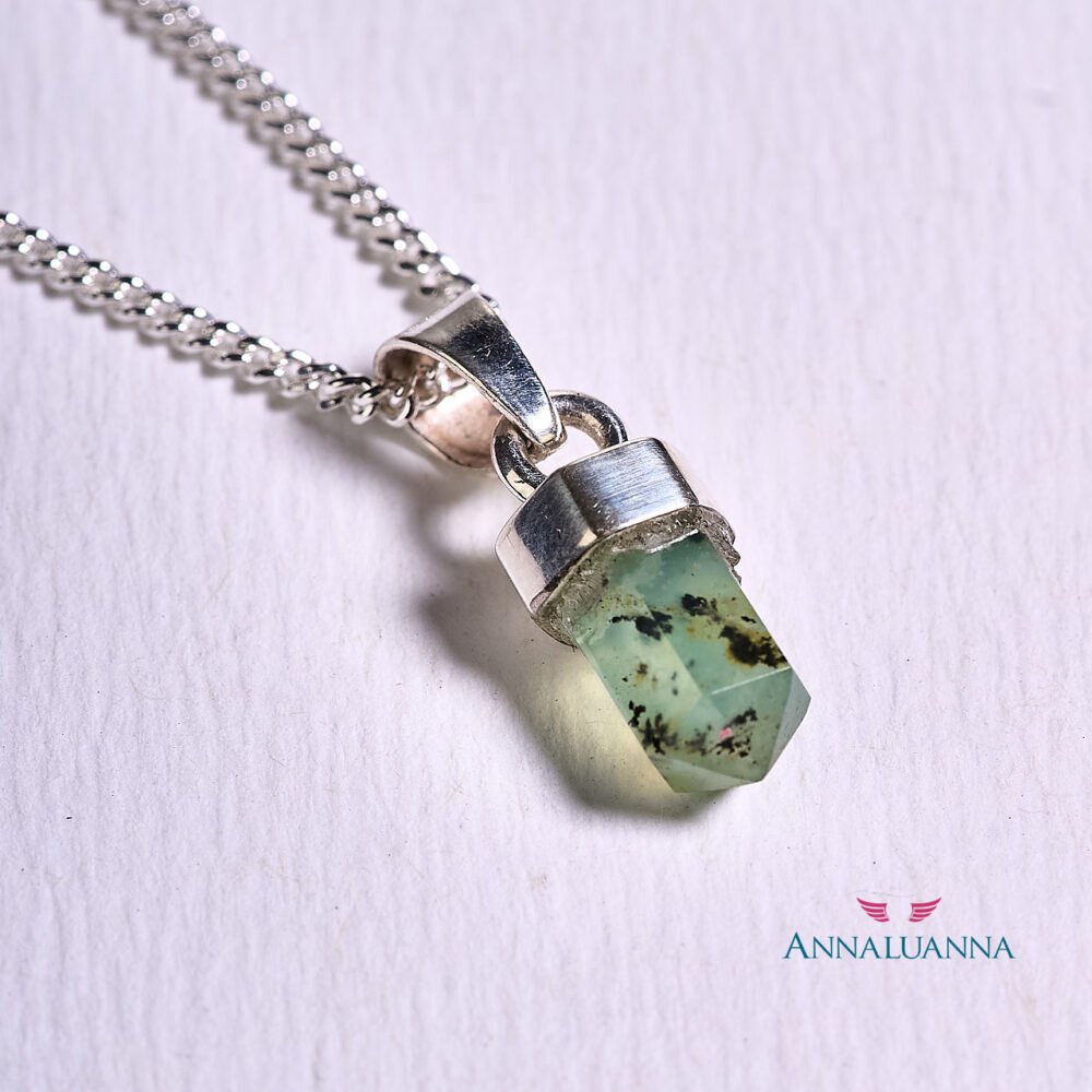 dije punta de ópalo andino peruano y plata 925