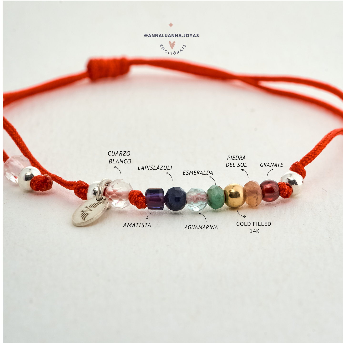 Pulsera hilo Chakras Luz divina 2 Pulsera hilo Chakras Luz divina - Imagen 2